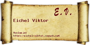 Eichel Viktor névjegykártya